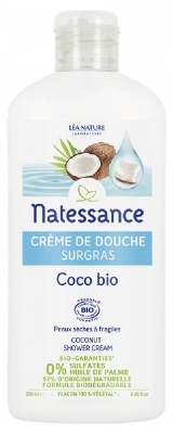 Natessance Organiczny Krem pod Prysznic z Kokosem 250 ml