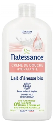 Natessance Shower Cream Organic Donkey Milk 500ml