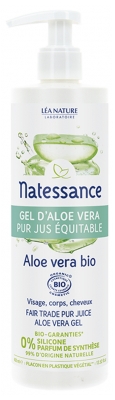 Natessance Fair Trade Pure Juice Aloe Vera Gel 400ml