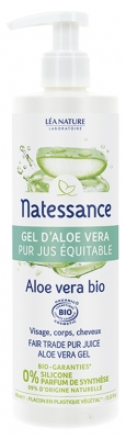 Natessance Gel de Aloe Vera Puro Zumo Ecológico de Comercio Justo 400 ml