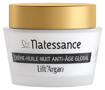 Natessance Lift'Argan Crème Huile Nuit Anti-Age Global Bio 50 ml