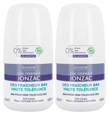 Eau de Jonzac 24H Fresh High Tolerance Deo Organic 2 x 50ml