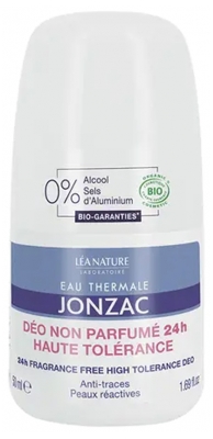 Eau Thermale Jonzac 24H Unscented High Tolerance Organic Deo 50 ml