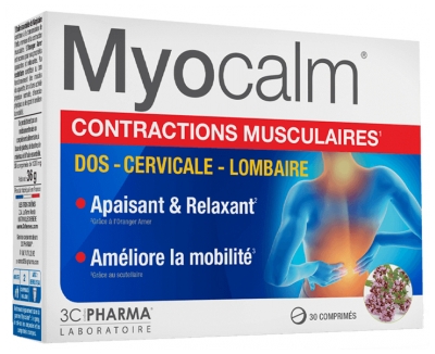 3C Pharma Myocalm Contractions Musculaires 30 Comprimés