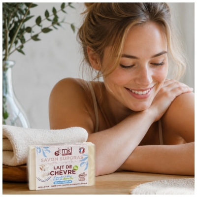 MKL Green Nature Leche de Cabra Jabón Orgánico sin Grasa sin Aroma 100 g