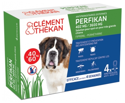 Clément Thékan Perfikan 402 Mg/3600 mg Bardzo Duże psy 4 Pipety