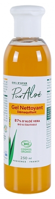 Pur Aloé Gel Nettoyant Démaquillant Aloe Vera 87% Bio 250 ml