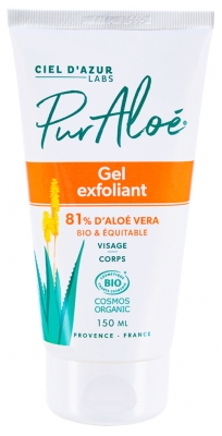 Pur Aloé Gesichtspeeling Gel mit Aloe Vera 81% Bio 150 ml
