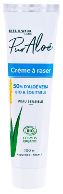Pur Aloé Crème à Raser à l'Aloe Vera 50% Bio 100 ml