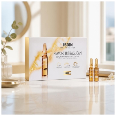 Isdin Ceutics Flavo-C Ultraglicaan 30 Ampullen