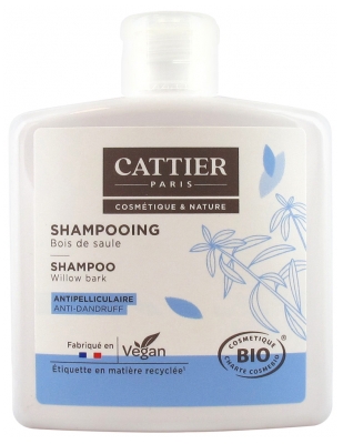 Cattier Anti-Dandruff Willow Bark Shampoo Organic 250ml