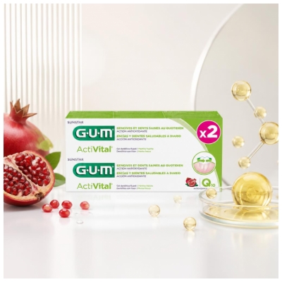 GUM Activital CoQ10 Dantų pasta, 2 x 75 ml pakuotė