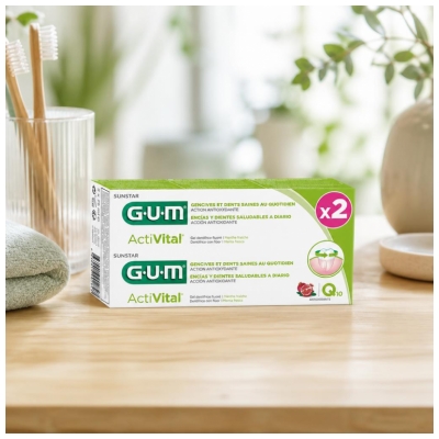 GUM Activital Dentifrice Q10 Lot de 2 x 75 ml