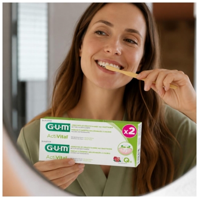 GUM Activital Zubní pasta Q10 Balení 2 x 75 ml