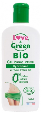 Love & Green Gel Detergente Intimo Idratante Biologico 200 ml
