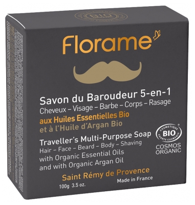 Florame Homme Baroudeur Zeep 5-in-1 Biologisch 100 g