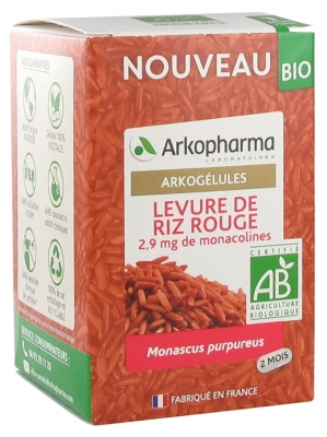 Arkopharma Arkogélules Levure de Riz Rouge Bio 60 Gélules