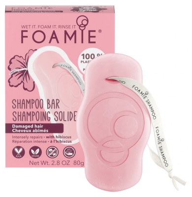 Foamie Trdni Šampon za Poškodovane Lase 80 g