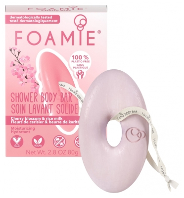 Foamie Moisturizing Shower Body Bar Cherry Blossom & Shea Butter 80g