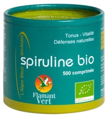 Flamant Vert Spiruline Bio 500 Comprimés de 500 mg