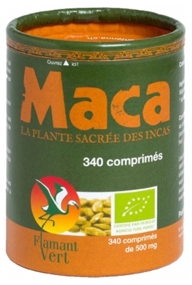 Flamant Vert Økologisk Maca 340 Tabletter á 500 mg