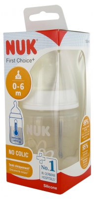 Biberão NUK First Choice+ Temperature Control 150 ml 0-6 Meses