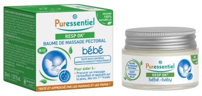 Puressentiel Resp OK Balsamo per il Massaggio del Petto del Bambino 30 ml