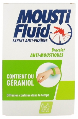 Moustifluid Mosquitoes Repellent Wristband - Colour: Green