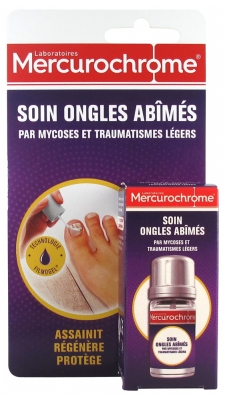 Mercurochrome Soin Ongles Abîmés par Mycoses et Traumatismes 3,3 ml