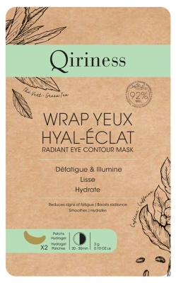 Qiriness Wrap Yeux Hyal-Éclat 2 Patchs Hydrogel