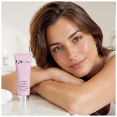Qiriness Le Wrap Exfolys Enzymatisk Eksfoliering Glans 75 ml