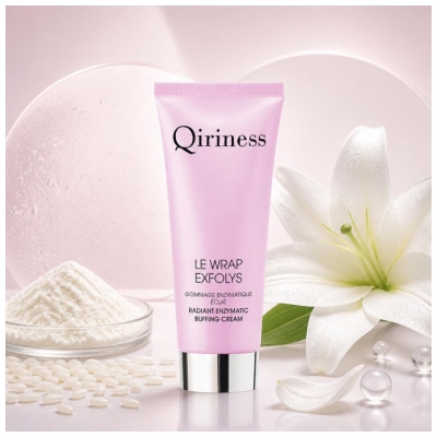 Qiriness Le Wrap Exfolys Enzymatisk Eksfoliering Glans 75 ml