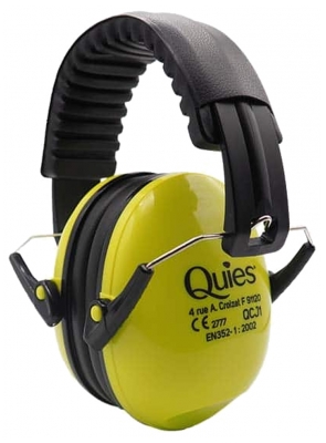 Quies Auditive Protection Anti-Noise Headset for Children - Colour: Green