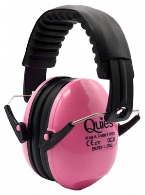 Quies Auditive Protection Anti-Noise Headset for Children - Colour: Pink
