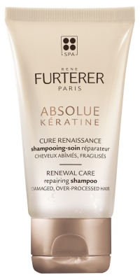 René Furterer Absolue Kératine Cure Renaissance Shampoing-Soin Réparateur Cheveux Abîmés Fragilisés 50 ml
