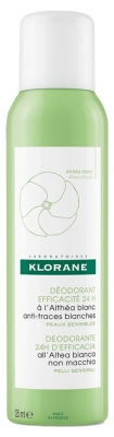 Klorane 24h Tehokas Suihke-Deodorantti Valkoisella Althealla 125 ml