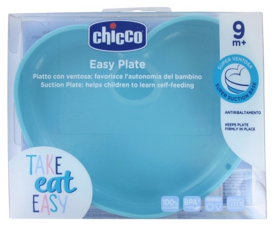 Chicco Heart Plate in Silicon with Suction Cup 9 Months and +