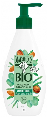 Le Petit Marseillais 48H Łagodzące Mleczko Nawilżające Organiczny Słodki Migdał 250 ml