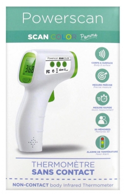 Powerscan Scan Color Thermomètre Sans Contact - Couleur : Pomme