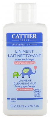Cattier Baby Liniment Reinigungsmilch Für den Hypoallergenen Wechsel 200 ml