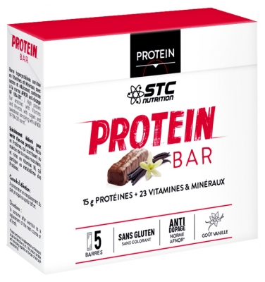 STC Nutrition High Protein Bars Vanilla Flavor 5 Bars x 45g