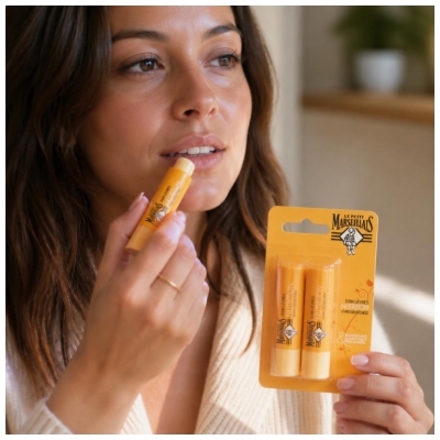 Le Petit Marseillais Pflegende Lippenpflege Trockene Lippen 2 x 4,9 g Los
