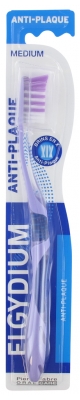 Elgydium Cepillo de Dientes Antiplaca Medio - Color: Blanco
