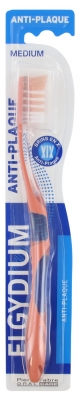 Elgydium Cepillo de Dientes Antiplaca Medio - Color: Naranja