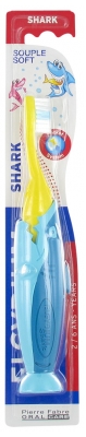 Elgydium Shark Periuță de Dinți 2-6 Ani Moale - Culoare: Turcoaz ?i galben