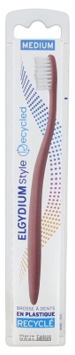 Elgydium Style Recycled Medium Toothbrush - Colour: Pink