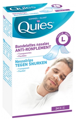Quies Antironquidos 24 Tiras Nasales - Tamaño: L