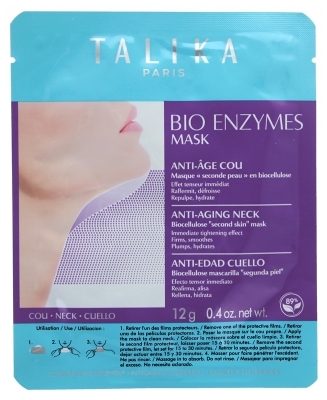 Talika Bio Enzyme Mask Anti-Aging Halsmaske Zweite Haut 12 g