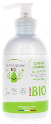 Alphanova Kids Lave-Toi Les Mains ! Gel Lavant Doux Poire & Kiwi Bio 250 ml