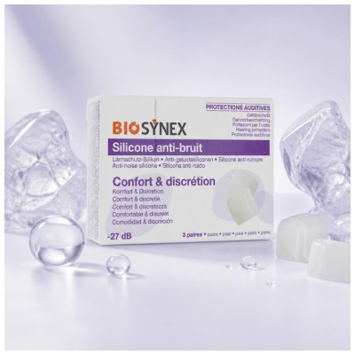 Biosynex Čiré silikonové chrániče sluchu 3 páry